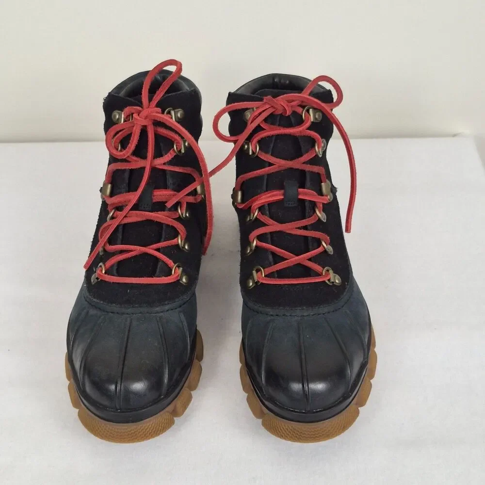 Sperry Top Sider  sz 9 The Summit Snow Boot Navy Leather Waterproof Hiking Trek